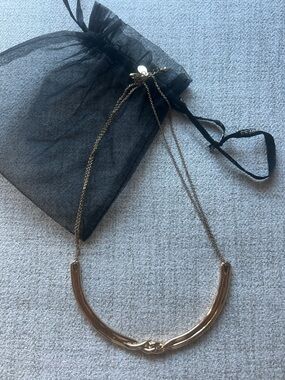 Express Gold Braided Necklace